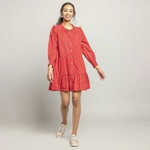 NWT PINK CHICKEN WOMENS KALANI DRESS - TINY ROSES XS